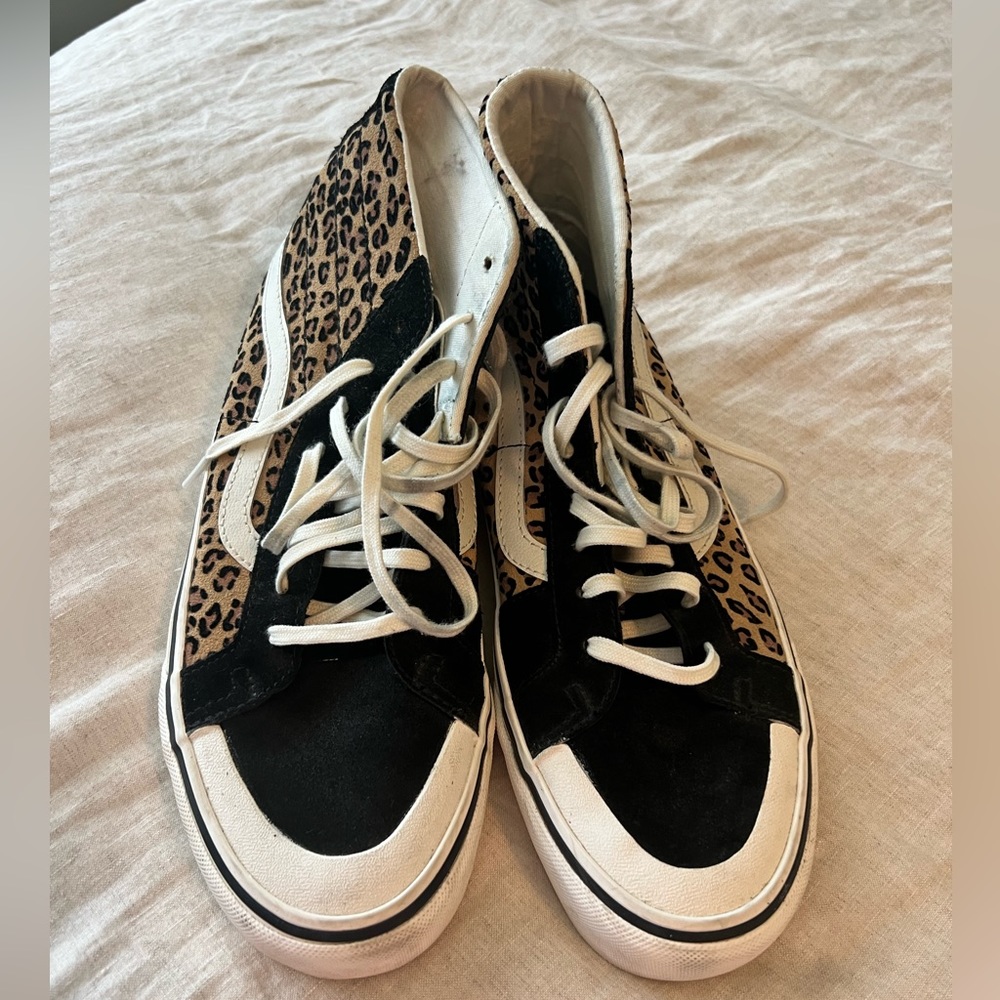 Vans Ultra Cush SK8-HI 138 Decon SF Leopard High Tops Colorblock Suede